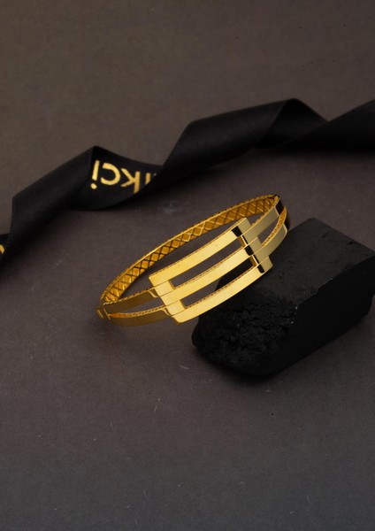 14 Ayar Kaburga Kelepçe Altın Bilezik modelleri