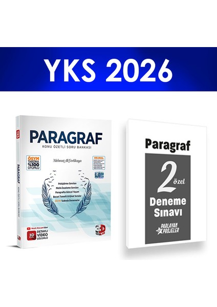 2026 Tyt Paragraf Konu Özetli Soru Bankası 3D Yayınları Paragraf Deneme Hediye