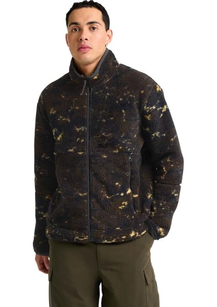 Stone Lite Aop Erkek Siyah Outdoor Ceketi