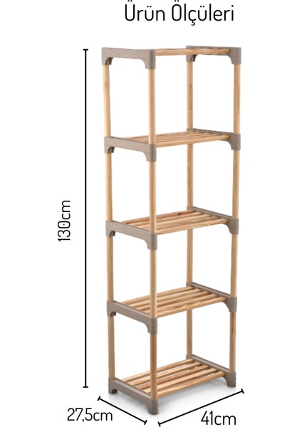 5 Katlı Büyük Boy , Çok Amaçlı Masif Ahşap - Mutfak, Banyo, Ofis Düzenleyici fiyatları