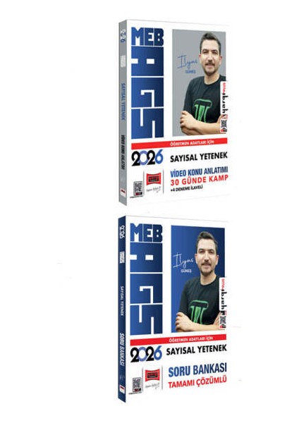 Yargı Yayınları 2026 Meb-Ags Öğretmen Adayları Için Sayısal Konu - Soru Seti (Ilyas Güneş)