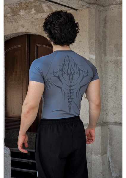 Cyber Bones - Compression T-Shirt (Fume)