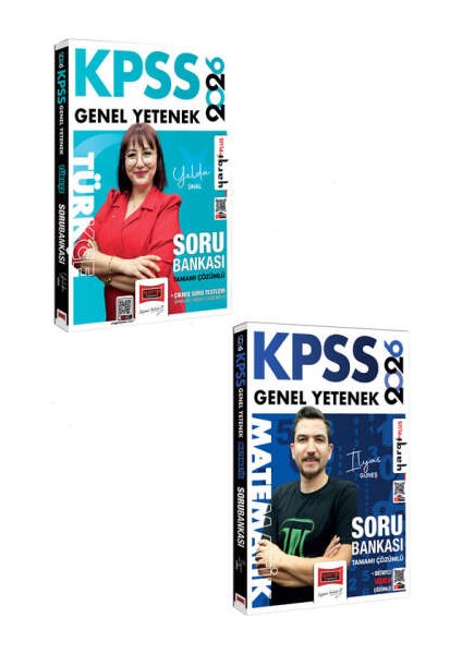 Yargı Yayınları 2026 Kpss Genel Yetenek Türkçe-Matematik Tamamı Çözümlü Soru Bankası Seti (2 Kitap)