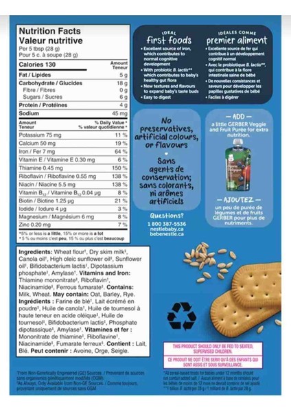 Cereals Probiotic Wheat Biscuit Bebe Bisküvili Kaşık Maması fiyatları