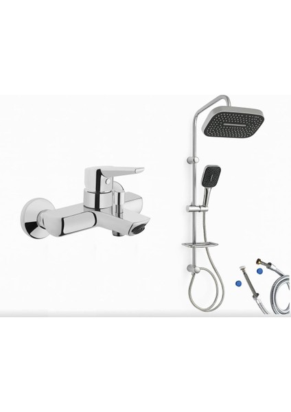 Solid S Banyo Bataryası + Doppo Prime Lux Tepe Duş Sistemi