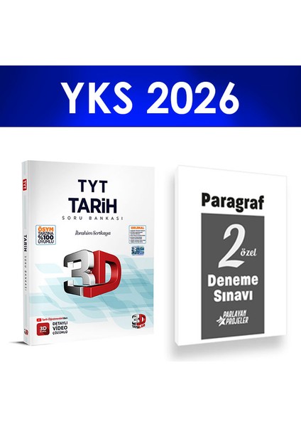 2026 Tyt Tarih Soru Bankası 3D Yayınları Paragraf Deneme Hediye