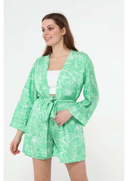 Kadın Saten Kimono Şort Takım fiyatları