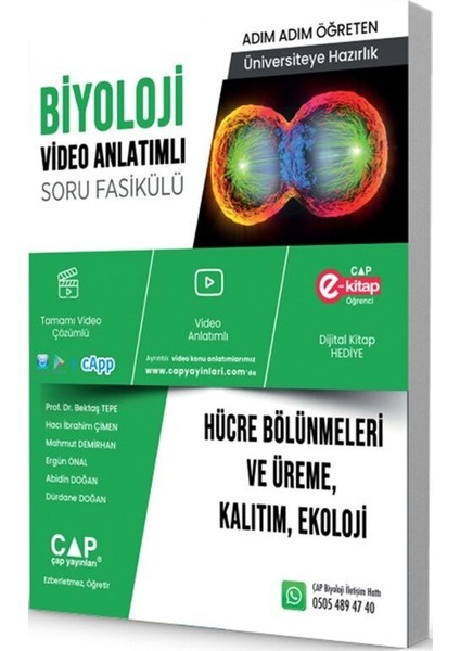 Çap Biyoloji Hücre Bölünmeleri ve Üreme Kalıtım Eko Soru Fasikülü Parlayan Paragraf 2 Deneme Hediye