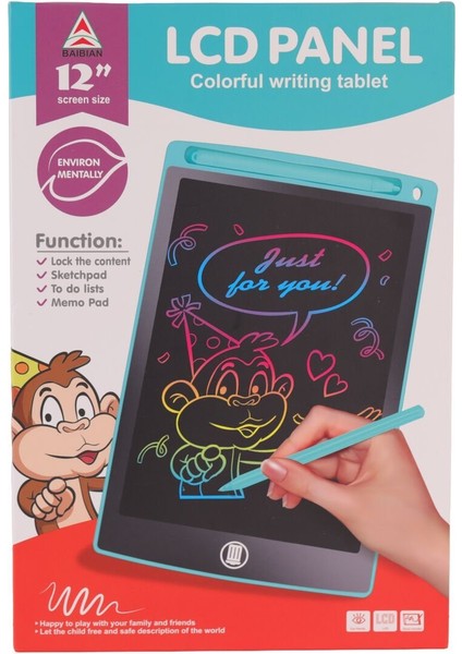 1201C 12 Inç Renkli Yazı Tableti