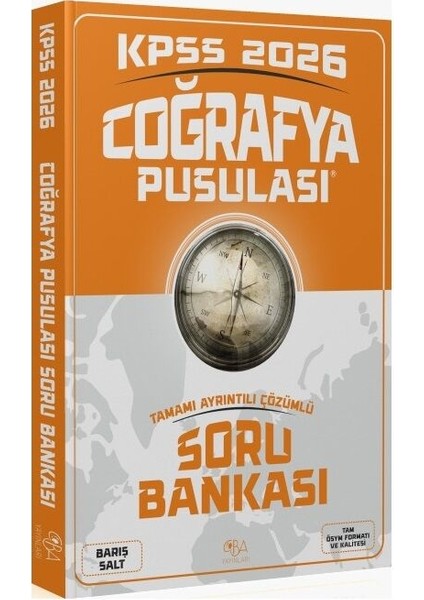 2026 KPSS Coğrafya Pusulası Soru Bankası Çözümlü - Barış Salt