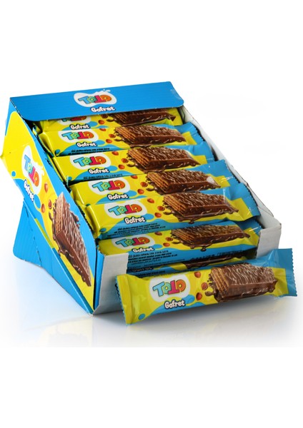 Sütlü Çikolata Kaplamalı Fındık Kremalı Gofret 26 Gr. 24 Adet (1 Kutu)
