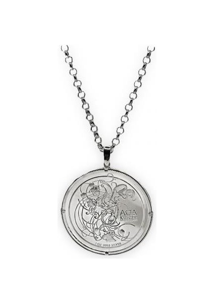 1 Ons Silver 14 Ayar Altın Çerçeve Kolye fiyatları