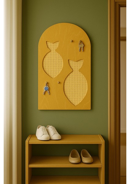 Ahşap Anahtarlık Askısı - Dekoratif Askılık indirimleri