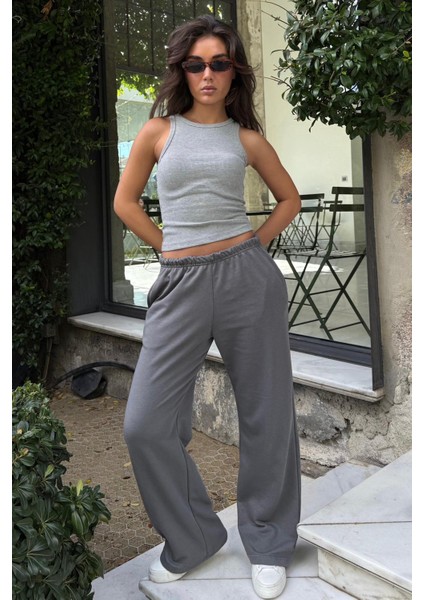 Füme Barrel Fit Kadın Eşofman Altı MG2553 fırsatları