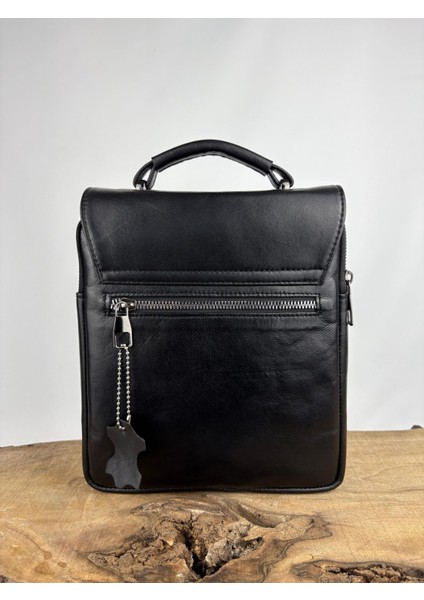 Siyah Çift Göz Kapaklı El Çantası