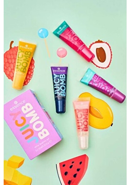 Juicy Bomb 102 Dudak Parlatıcısı 10 ml Parlak Etki ve Uzun Süre Kalıcı Renk