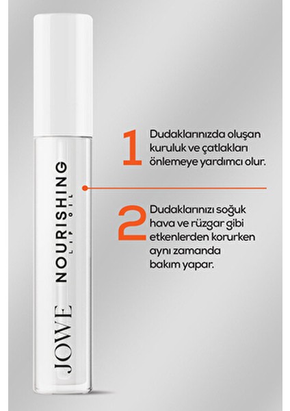 Nourishing Lip Oil Dudak Parlatıcısı 6 ml Şeffaf Renk Uzun Süre Kalıcı Etki indirimleri