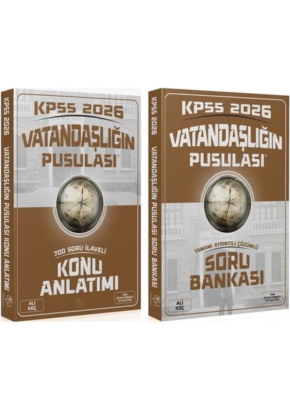 Cba Yayınları 2026 Kpss Vatandaşlık Vatandaşlığın Pusulası Konu Anlatımı + Soru Bankası 2 Li Set