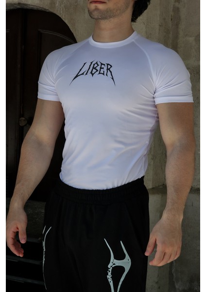 Cyber Bones - Compression T-Shirt (Beyaz) fiyatları
