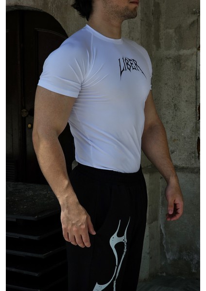 Cyber Bones - Compression T-Shirt (Beyaz) modelleri