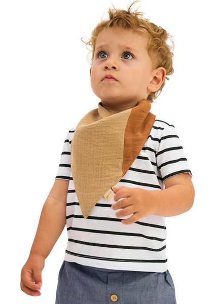 Yumuşak ve Nefes Alabilen 3’lü Müslin Bebek Fular Set