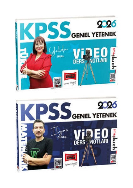Yargı Yayınları 2026 Kpss Genel Yetenek Video Ders Notları Seti (2 Kitap)