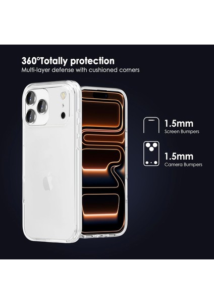 Iphone 17 Pro Uyumlu Kamera Korumalı Şeffaf Silikon Kılıf fiyatları