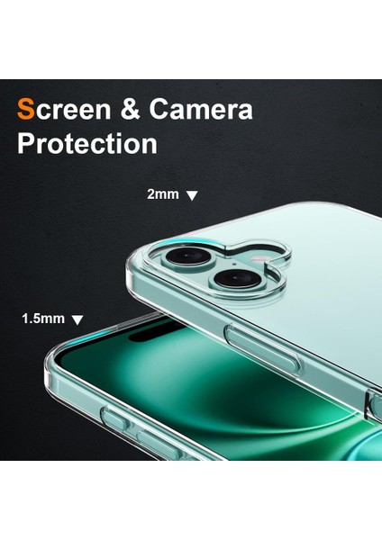 Iphone 17 Uyumlu Kamera Korumalı Şeffaf Silikon Kılıf fırsatları