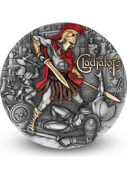 Agakulche Gladyatör Gümüş Sikke Coin