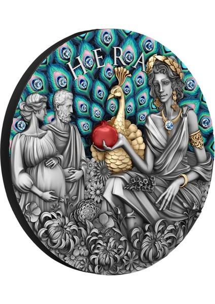 Agakulche Hera Altın Kaplama Gümüş Sikke Coin