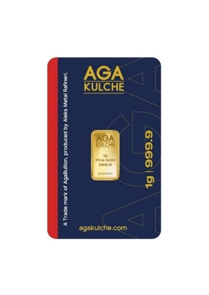 1 gr 24 Ayar 999.9 Külçe Altın