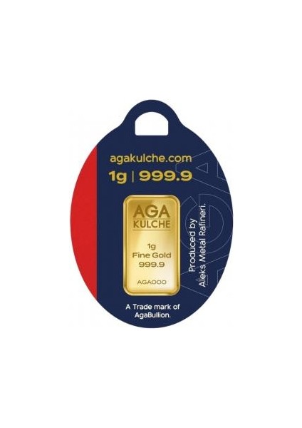 1 gr 24 Ayar 999.9 Külçe Altın