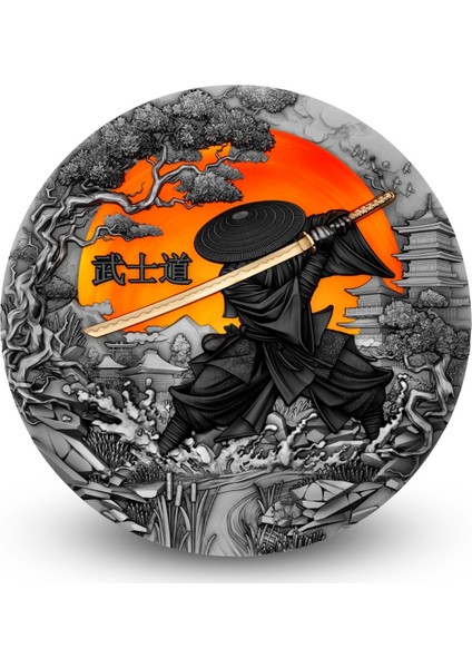 Agakulche Bushido Savaşçı Gümüş Sikke coin