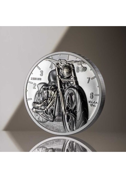 Motorsiklet Gümüş Sikke Coin