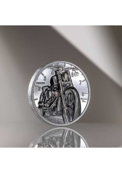 Motorsiklet Gümüş Sikke Coin