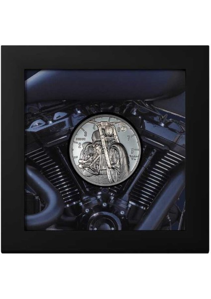 Motorsiklet Gümüş Sikke Coin