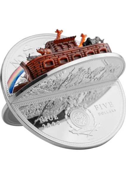Noah's Ark Case 5$ 2 Ons 999 Gümüş Coin