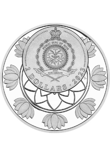 AgaKulche Diwali Festivali Kristal Taşlı Gümüş Sikke Coin