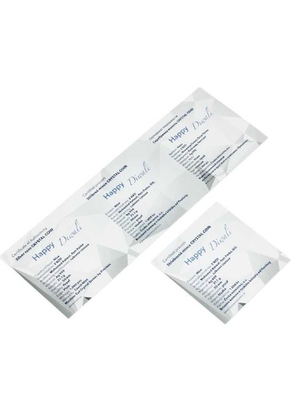 AgaKulche Diwali Festivali Kristal Taşlı Gümüş Sikke Coin