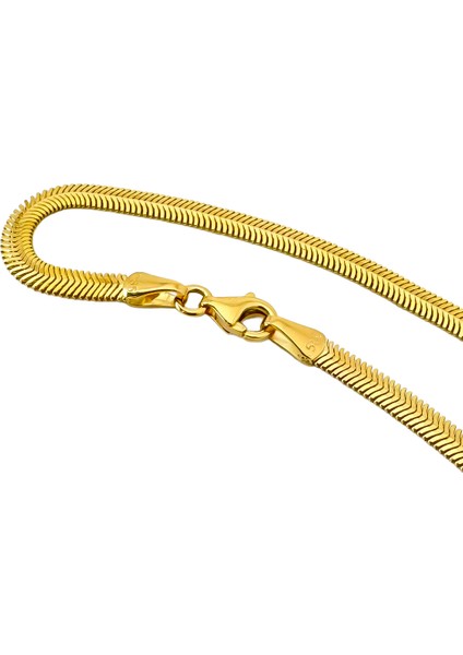 Agakulche Italyan Ezme Balık Sırtı 2,5 mm Altın Zincir