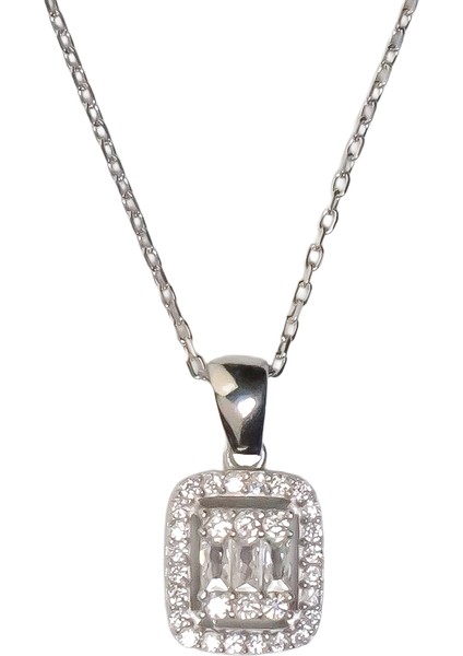 Baget Taşlı Gümüş Takı Seti S32-KB 925