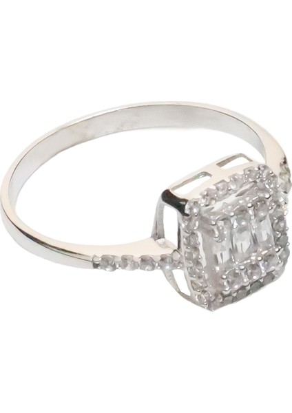 Baget Taşlı Gümüş Takı Seti S32-KB 925