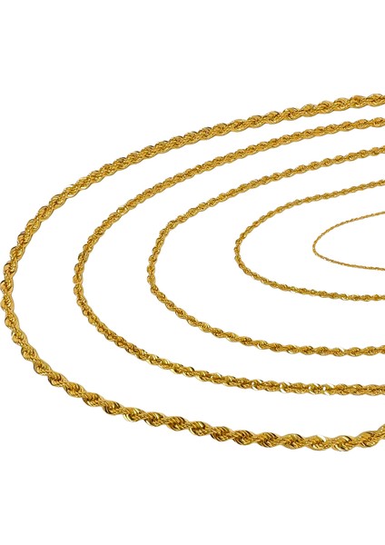 Agakulche Halat 2,7 mm Altın Zincir