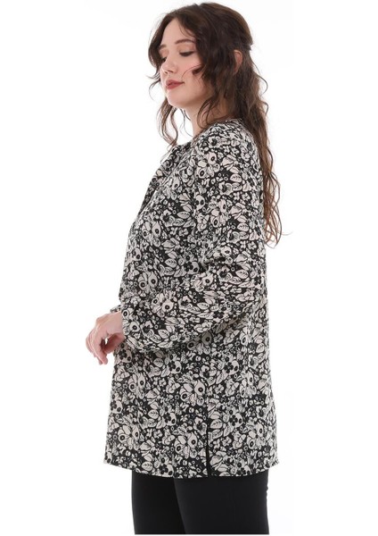 Çiçek Desenli Önden Bağcıklı Bluz fiyatları