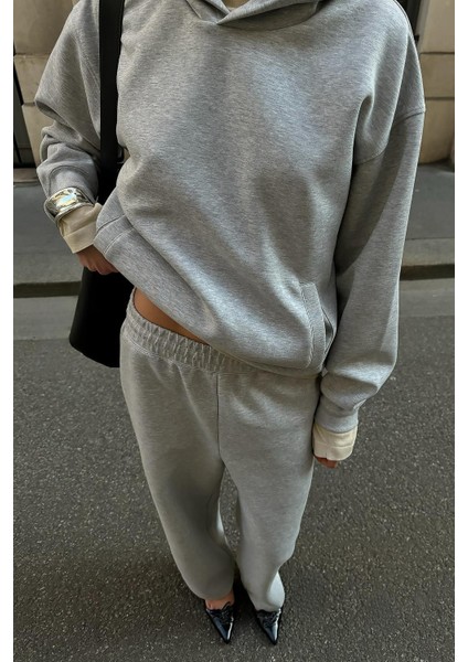 Grimelanj Kapüşonlu Basic Kadın Eşofman Takımı MG2533 fiyatları