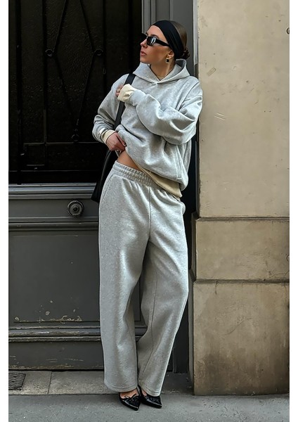 Grimelanj Kapüşonlu Basic Kadın Eşofman Takımı MG2533 modelleri