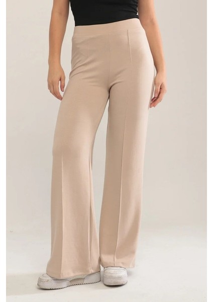 Ahves Çımalı Ispanyol Paça Pantolon 1590 - Bej fiyatları