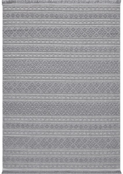 Ibiza Gri Halı Yumuşak Dokulu Salon Oturma Odası Yatak Odası Halısı 151