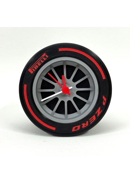 Formula 1 Replika Lastik Masaüstü Saat – Sessiz Akar Mekanizma modelleri