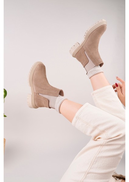 Bloom Model Hakiki Deri Kalın Taban Lastikli Kadın Günlük Bot fırsatları